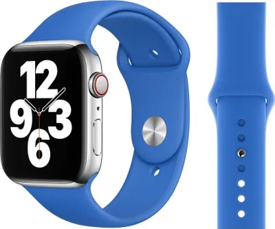 Produktbild von Original Apple Sport Armband S/M + M/L 38/40/41mm MJK23ZM/A Capri Blue