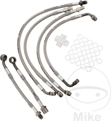 Immagine prodotto di Kit 6 tubi freno JMP in acciaio 62-BM027-600.11.15 antracite per BMW K 1200