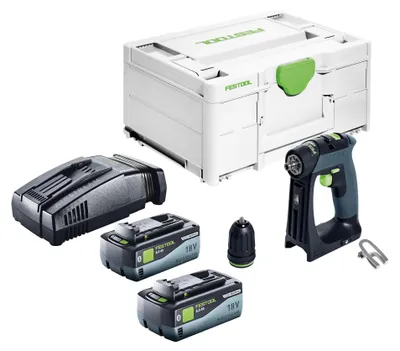 Immagine prodotto di Trapano avvitatore a batteria Festool CXS 18 Basic 18 V 40 Nm brushless + 2x batteria ricaricabile 8,0 Ah + caricatore rapido + systainer