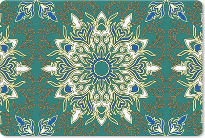 Produktbild von MuchoWow® Mauspad Mousepad Mandala - Muster - Zen 27x18 cm - Mousepads - Maus Mat - Pad - Mausunterlage - Büroartikel - Desk Matten
