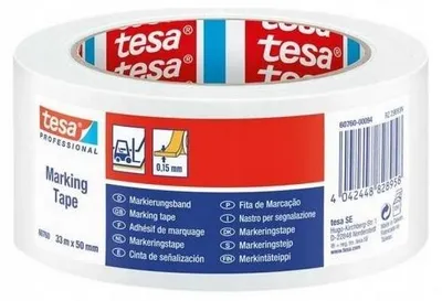 Produktbild von Tesa Tesaflex Weißes PVC Warnmarkierungsband 50mm x 33m