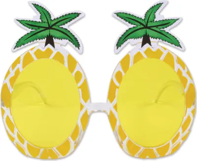 Produktbild von Bristol Novelty Uni Ananas Brille BN2283 (Einheitsgröße) (Gelb/Weiß/Grün)