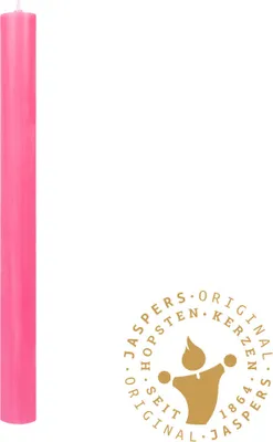 Produktbild von Flachkopf durchgefärbte Stabkerzen Fandango-Rosa 290 x Ø 21 mm, 1 Stück