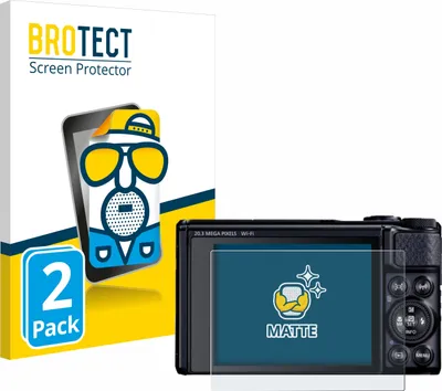 Produktbild von 2x BROTECT Schutzfolie für Canon PowerShot SX740 HS Lite Displayschutz Displayschutzfolie Folie Matt Entspiegelungsfolie