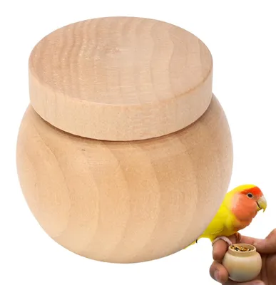 Produktbild von Futterstelle aus Holz für Vögel, langlebig und praktisch