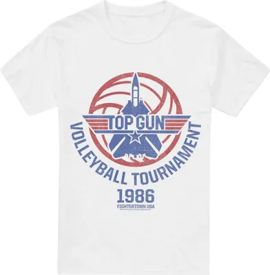 Produktbild von Top Gun - "Volleyball Tournament" T-Shirt für Herren TV7026 (L) (Weiß)
