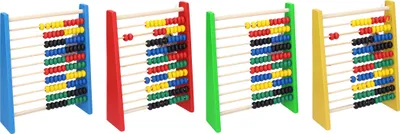 Image de Compteur 100 boules bois 15x20x5cm