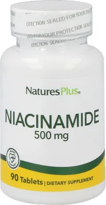 Produktbild von Natures Plus Niacinamide 500 mg - 90 Tabletten