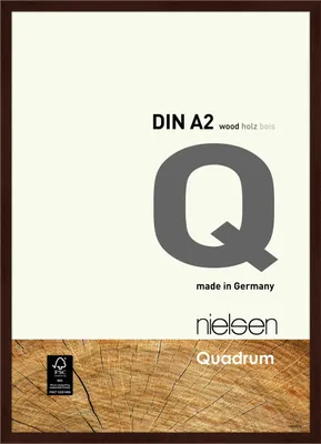 Produktbild von nielsen Holz Bilderrahmen Quadrum, 42x59,4 cm (A2), Wengé