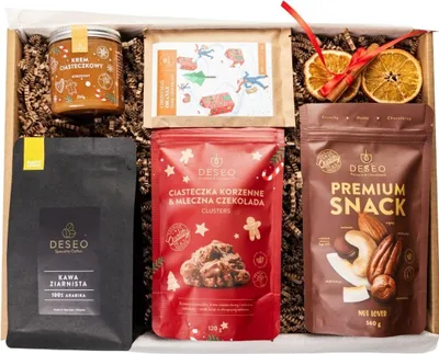 Produktbild von ORIGONUTS by DESEO - Weihnachtsschokolade - Schokolade Geschenk - Feinkost Geschenkset mit handwerklicher Schokolade - Fertiges Süßes Weihnachtsgeschenk für Frauen und Männer - Set Nr.6