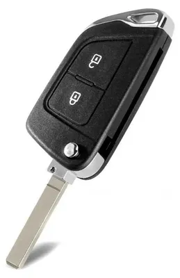 Produktbild von Techstar® KS-106 Autoschlüsselgehäuse für Peugeot 207, 307, 407, 2 Tasten, Lamelle HU83, schwarz