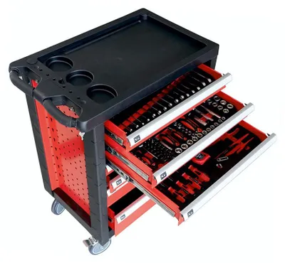 Obrázok produktu pre Müllner dielenský vozík 228-dielny 7 zásuviek univerzálne použitie WW20RS
