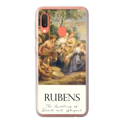 Produktbild von MuchoWow® Handyhülle Schutzhülle Hülle für Samsung Galaxy A20e Rubens - Kunst - Die Begegnung von David und Abigail Silikon Softcase Handy Hülle - Abdeckung