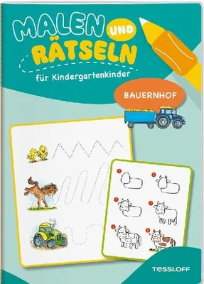 Produktbild von Malen und Rätseln für Kindergartenkinder. Bauernhof