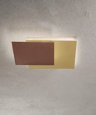Produktbild von Perenz 48W LED-Wandleuchte, verstellbar, in Metallic-Gold/Braun, modernes Design aus Metall und Aluminium mit Acryl-Diffusor
