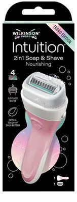 Image de Rasoir de soin 2 en 1 pour savon et rasage, avec une tête