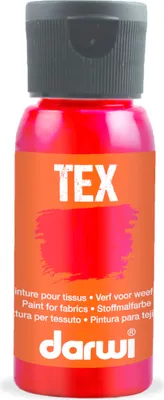 Produktbild von Darwi 4x DARWI Stoffmalfarbe, Flasche 50ml, Karminrot - Karmin DA0100050420C