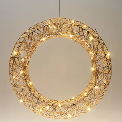 Obrázek produktu pro Vánoční dekorace, věnec s LED, Ø 40 cm