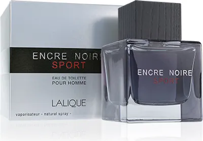 A product shot of a perfume bottle and its packaging.