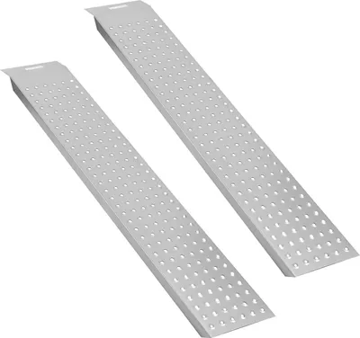 Image de Jayseuw 2X rampe d'accès 135 x 22.5 cm Rampe de chargement Rampe jusqu'à 400kg Rail de chargement Rampe de chargement voiture pour moto, remorque