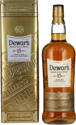 Produktbild von Dewar's 15 Years Old Double Aged Blended Scotch Whisky 40% Vol. 1l in Tinbox