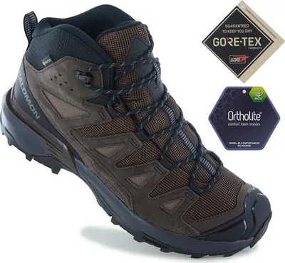 Produktbild von Salomon X ULTRA 360 Leather Mid GTX - GORE-TEX - Herren Wanderschuhe Trekking Stiefel Braun 475709 , EU 49 1/3 UK 13.5