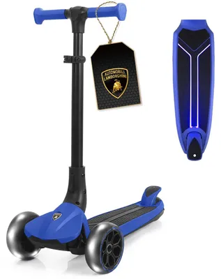 Kinderroller 3-Rad, höhenverstellbar, klappbar, leuchtende Räder, bis 50 kg