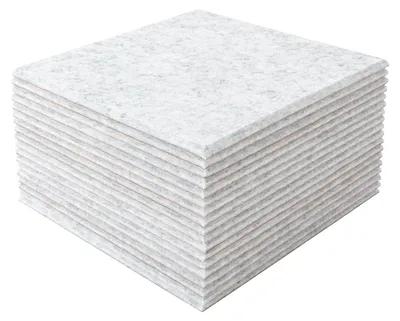 Obrázek produktu pro Akustické panely, samolepicí, pro zvukovou izolaci, stříbrně šedé barvy, čtvercové