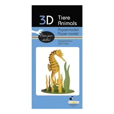 Produktbild von 3D Tiere Papiermodell - Seepferdchen