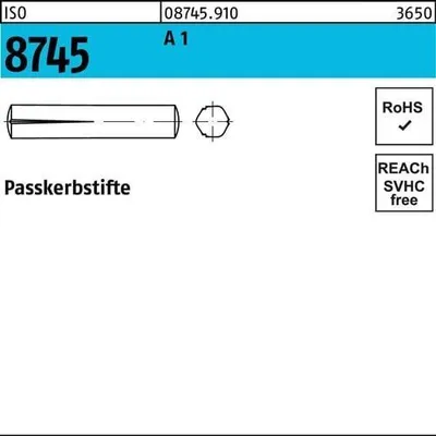 Produktbild von Reyher  Paßkerbstifte ISO 8745 1.4305 3 x 16 A 1 087459100030016 (100 Stück)