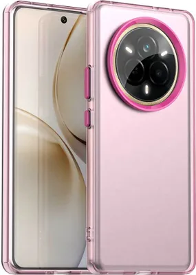 Produktbild von Handyhülle für Realme 14 Pro 5G Schlank Durchscheinend Matt Stoßfest Schutzhülle Rot