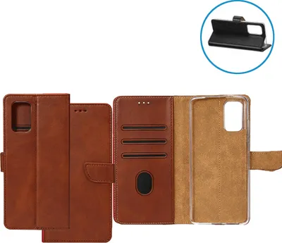Produktbild von starfix Kunstleder Book Flip-Tasche mit Kartenfach für Samsung Galaxy A72, braun