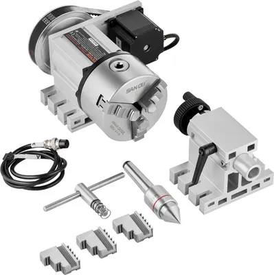 Zdjęcie produktu dla Indeksowanie Głowica dzieląca K11-100 mm 3-szczękowy uchwyt tylny do frezowania CNC