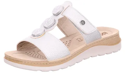Produktbild von Rohde Damen Pantolette mit Applikationen in Metallic-Optik Baviera 1315, Größe:42 EU, Farbe:Silber