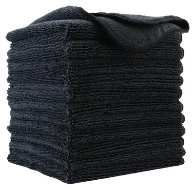 Produktbild von Mikrofasertücher - 30 x 30 cm - 12 Stück (schwarz)