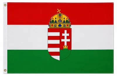 Produktbild von Flagge Ungarn mit Wappen 90 x 150 cm Fahne - Fahne- reißfest - rissfest - Hissfahne- Hissflagge - Sturmflagge -zum hissen - keine billige Chinaqualität!