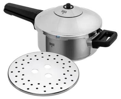 Produktbild von Schnellkochtopf/Dampfkochtopf Inox Stielmodell, induktion, Edelstahl, Silber, 3,5 Liter/20 cm