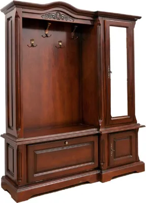 Produktbild von Casa Padrino Luxus Barock Garderobe Braun - Massivholz Garderobenschrank im Barockstil - Luxus Garderoben Möbel im Barockstil - Edel & Prunkvoll
