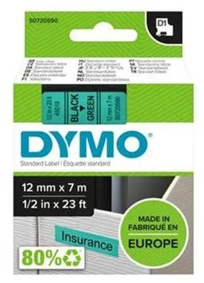 Obrázok produktu pre Páska do štítkovača,12 mm x 7 m, DYMO "D1", zelená-čierna