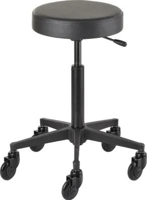Image de Efalock tabouret à roulettes Clic Tec Round noir M