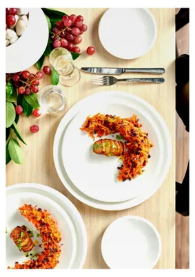 Produktbild von Frühstücksteller Weiß 24 cm, 6er Set, Teller für Frühstück, Brunch, Kuchen, Dessert, spülmaschinenfest, mikrowellensicher, Speiseteller, Essteller Keramik, Porzellan