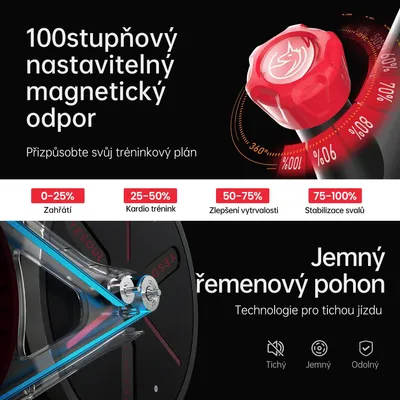 Obrázok produktu pre YESOUL G1M Plus – smart stacionárny bicykel, tichý magnetický odpor, pohodlné sedadlo, 21,5" FHD displej