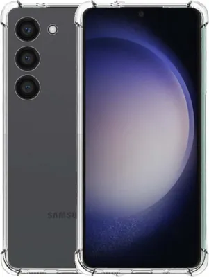 Obrázok produktu pre Puzdro na mobilný telefón vhodné pre Samsung Galaxy S23 transparentné - Nárazuvzdorné silikónové puzdro TPU s nárazníkom - Smartphonica