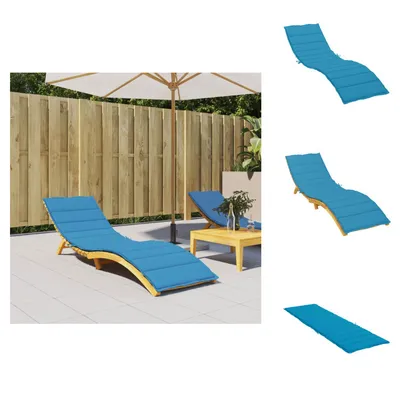 Produktbild von vidaXL Sonnenliegen-Auflage Blau 200x50x3 cm Oxford-Gewebe - Sitzpolster