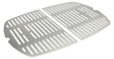 Produktbild von Edelstahl INOX Grillroste für die Weber Q200/2000 Baureihe | spülmaschinenfest - Set aus 2 Hälften