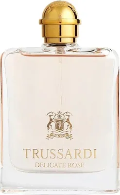 Zdjęcie produktu dla Trussardi Delicate Rose, Kobiety, 100 ml, Butelka jednorazowa, Liście bambusa, Kumquat, Yuzu, Jabłko, Jaśmin, Kwiat lotosu, Różowy, Cedr, Piżmo, Drzewo sandałowe, Drewniany