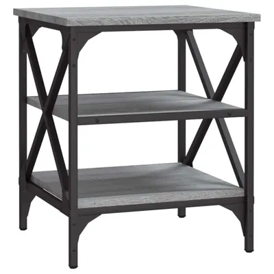 Immagine prodotto di Tavolino grigio Sonoma 40x42x50 cm in materiale ligneo
