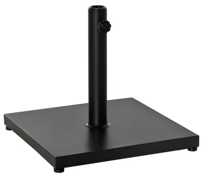 Zdjęcie produktu dla Stojak Na Parasole Uchwyt Na Parasole, Podstawa Parasola, Do Ø35/38/48 Mm, Metal, Czarny, 45X45X39 Cm