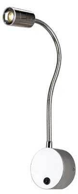 Produktbild von SLV Dio Flex Plate 146682 LED wall light Built-in LED 1 W LED (monochrome) Chrome