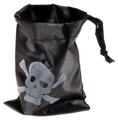 Produktbild von piraten-Geldsack 16 x 12,5 cm schwarz
